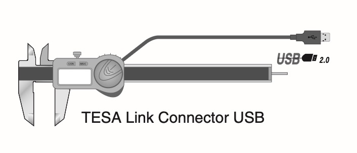 TESA TWIN-CAL udgravning. 300mm