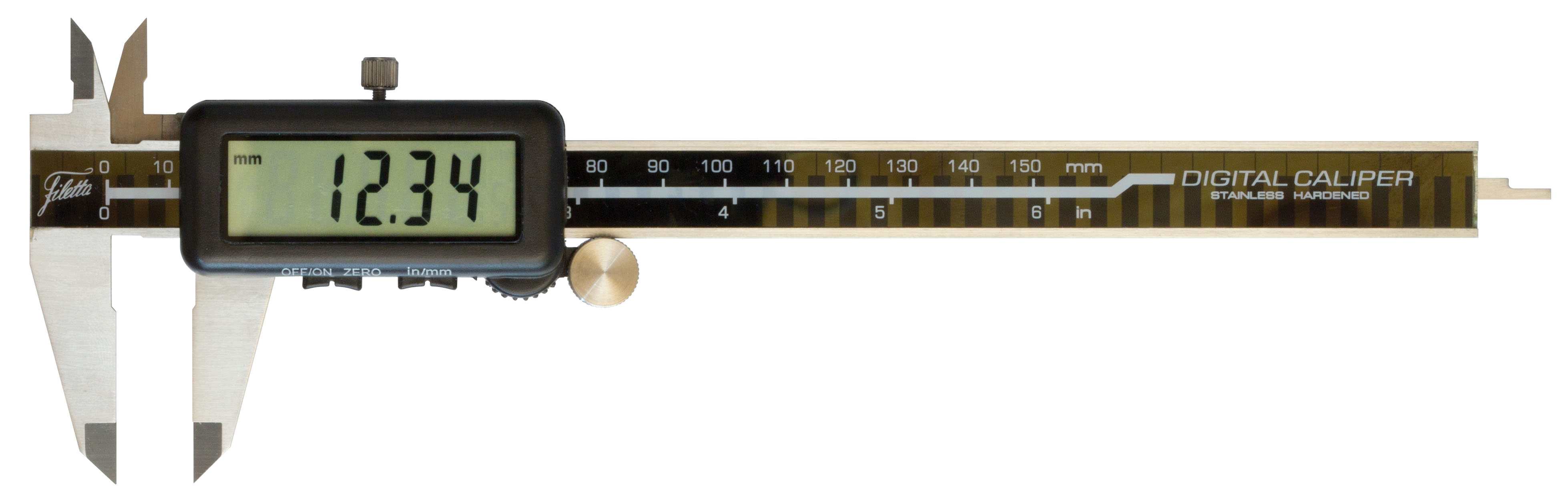 Digital skydemåler med glasskala 150 mm